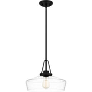 Quoizel QP5584MBK Haven One Light Pendant, Matte Black Main Image.jpg