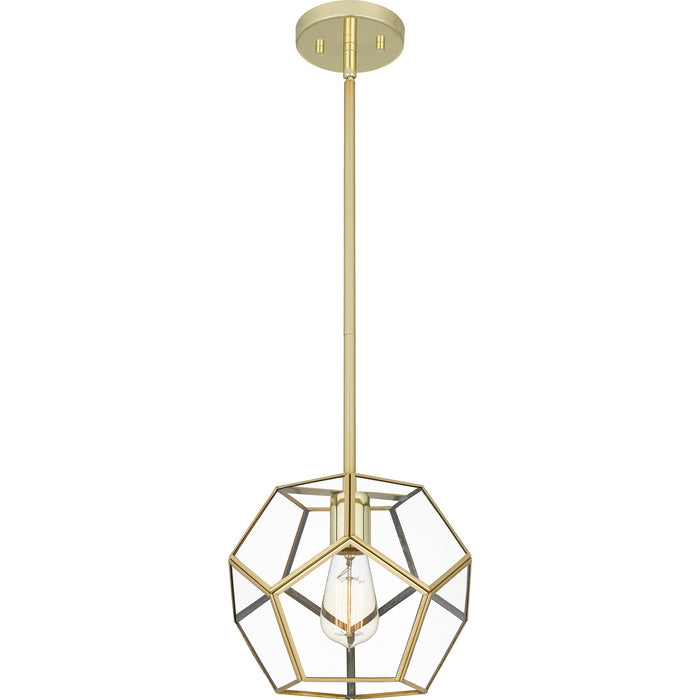 Quoizel QPP5593B Quoizel Piccolo Pendant One Light Mini Pendant, Polished Brass Main Image.jpg