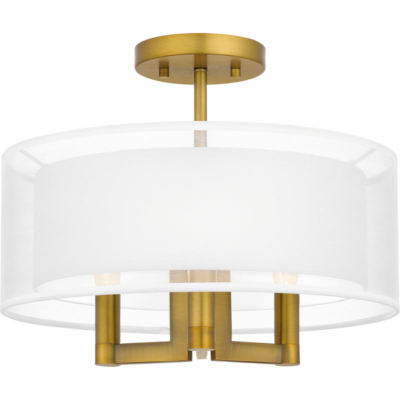 Quoizel QSF5576AB Quoizel Semi-Flush Mount Three Light Semi Flush Mount, Aged Brass Main Image.jpg