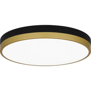 Quoizel WLN1615MBKG Weldin LED Flush Mount, Matte Black Gold Main Image.jpg