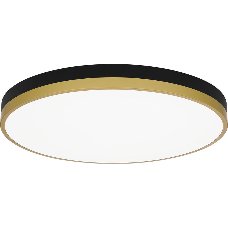 Quoizel WLN1620MBKG Weldin LED Flush Mount, Matte Black Gold Main Image.jpg