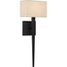 Quoizel QW16127MBK Quoizel Wood One Light Wall Sconce, Matte Black Main Image.jpg