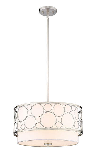 Z-Lite 197-17BN Kendall Three Light Pendant, Brushed Nickel Main Image.jpg