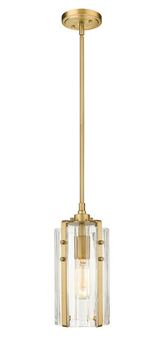 Z-Lite 3036MP-RB Alverton One Light Mini Pendant, Rubbed Brass Main Image.jpg