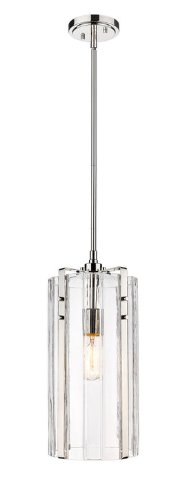 Z-Lite 3036P8-PN Alverton One Light Pendant, Polished Nickel Main Image.jpg