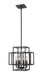 Z-Lite 454-14MB Titania Four Light Pendant, Matte Black Main Image.jpg