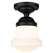 Z-Lite 735F10-MB Vaughn One Light Flush Mount, Matte Black Main Image.jpg