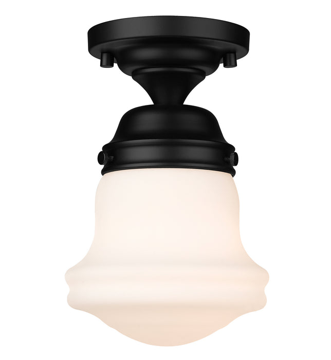 Z-Lite 735F1-MB Vaughn One Light Flush Mount, Matte Black Main Image.jpg