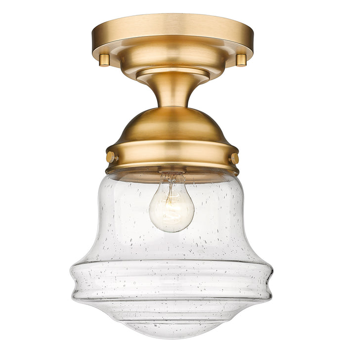 Z-Lite 736F10-HBR Vaughn One Light Flush Mount, Heritage Brass Main Image.jpg