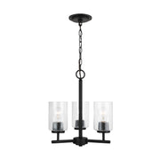 Generation Lighting 31170-112 Oslo Three Light Chandelier, Midnight Black Main Image.jpg