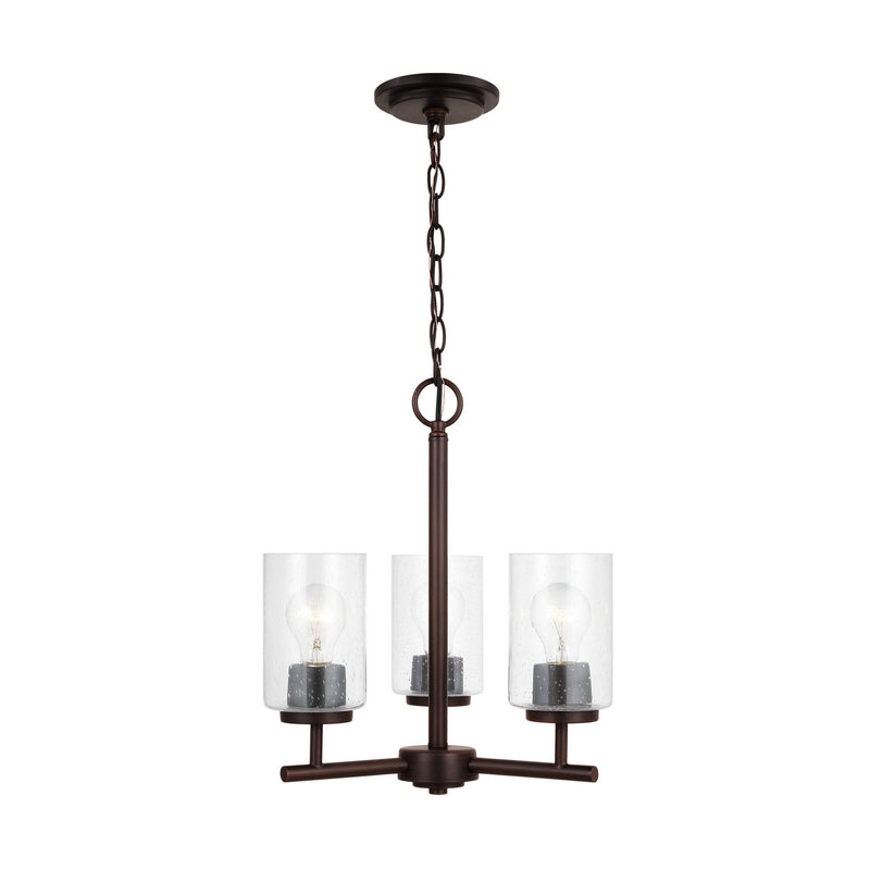 Generation Lighting 31170-710 Oslo Three Light Chandelier, Bronze Main Image.jpg