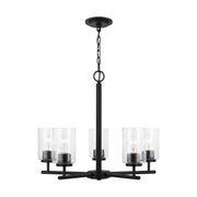 Generation Lighting 31171-112 Oslo Five Light Chandelier, Midnight Black Main Image.jpg