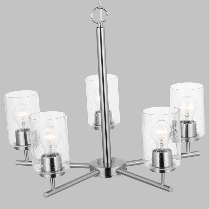 Generation Lighting 31171-962 Oslo Five Light Chandelier, Brushed Nickel Alternate Image 2.jpg