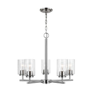 Generation Lighting 31171-962 Oslo Five Light Chandelier, Brushed Nickel Main Image.jpg