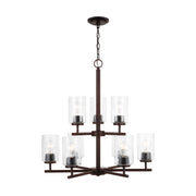 Generation Lighting 31172-710 Oslo Nine Light Chandelier, Bronze Main Image.jpg