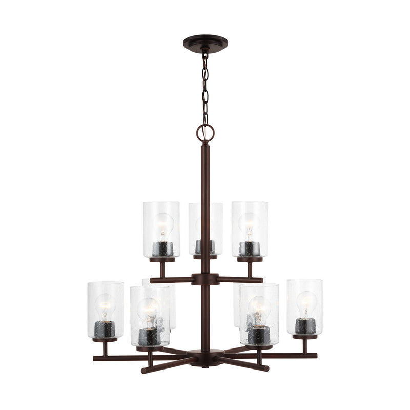 Generation Lighting 31172-710 Oslo Nine Light Chandelier, Bronze Main Image.jpg