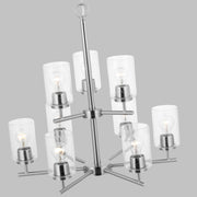 Generation Lighting 31172-962 Oslo Nine Light Chandelier, Brushed Nickel Alternate Image 2.jpg