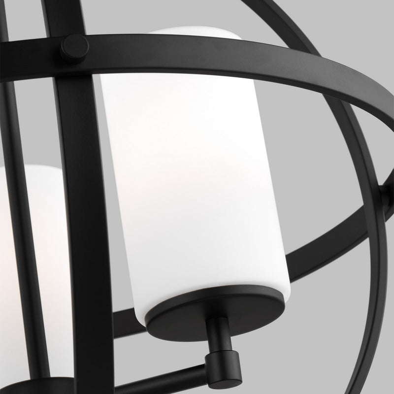 Generation Lighting 3124603EN3-112 Alturas Three Light Chandelier, Midnight Black Alternate Image 2.jpg