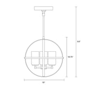 Generation Lighting 3124603EN3-112 Alturas Three Light Chandelier, Midnight Black Alternate Image 4.jpg