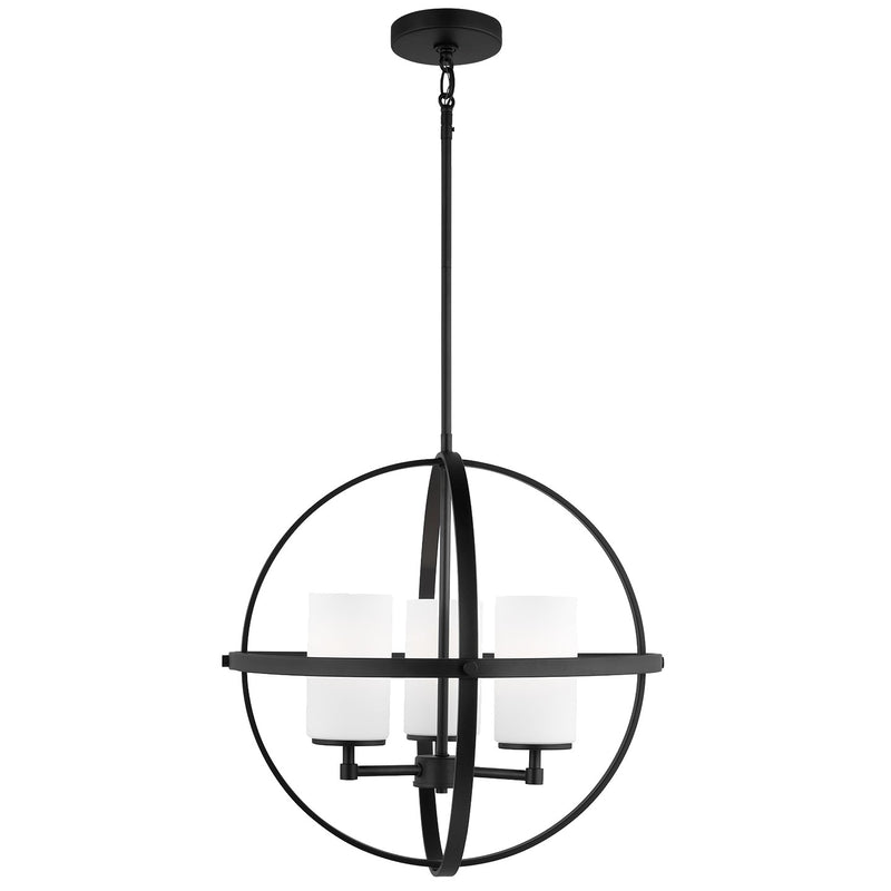 Generation Lighting 3124603EN3-112 Alturas Three Light Chandelier, Midnight Black Main Image.jpg