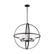 Generation Lighting 3124605-112 Alturas Five Light Chandelier, Midnight Black Alternate Image.jpg