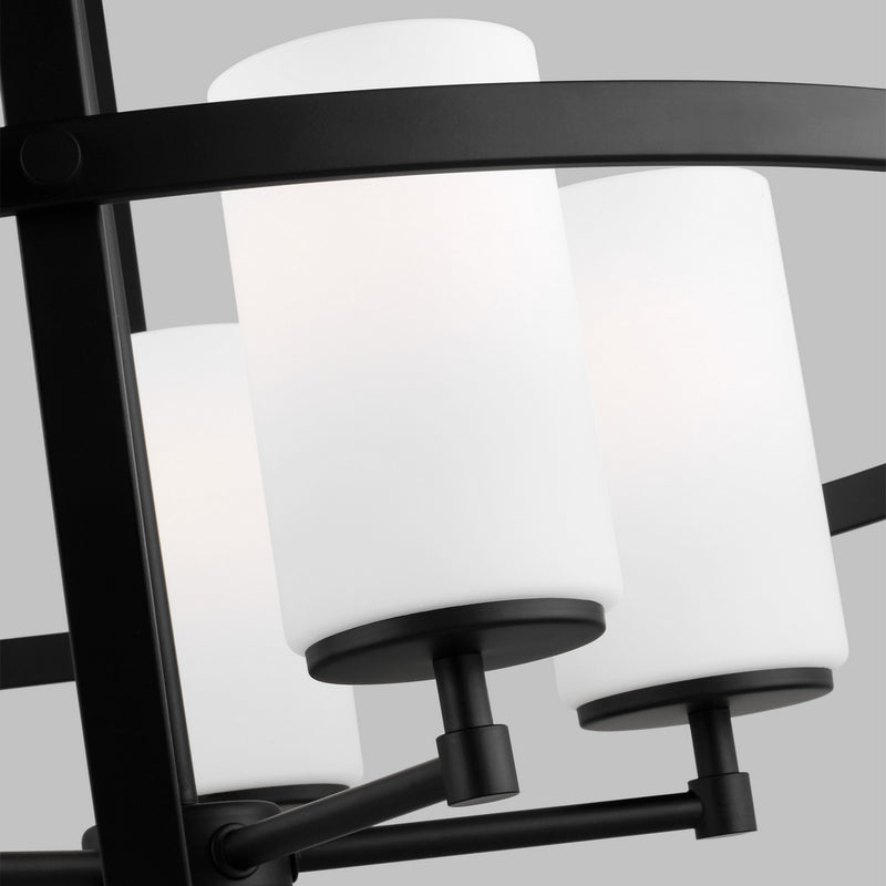 Generation Lighting 3124605-112 Alturas Five Light Chandelier, Midnight Black Alternate Image 2.jpg