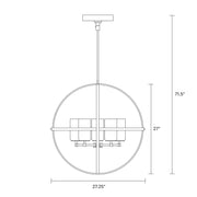 Generation Lighting 3124605EN3-112 Alturas Five Light Chandelier, Midnight Black Alternate Image 4.jpg