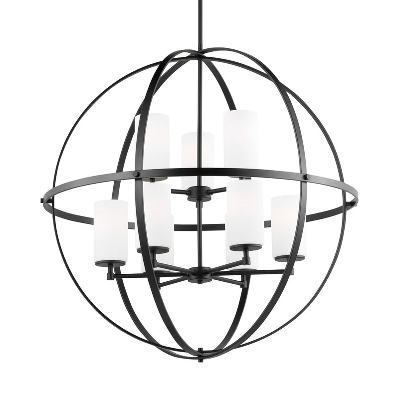 Generation Lighting 3124609EN3-112 Alturas Nine Light Chandelier, Midnight Black Alternate Image.jpg