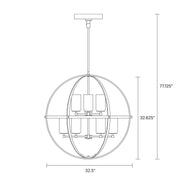 Generation Lighting 3124609EN3-112 Alturas Nine Light Chandelier, Midnight Black Alternate Image 4.jpg
