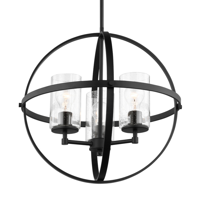 Generation Lighting 3124673-112 Alturas Three Light Chandelier, Midnight Black Alternate Image.jpg