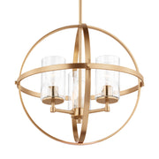 Generation Lighting 3124673-848 Alturas Three Light Chandelier, Satin Brass Alternate Image.jpg
