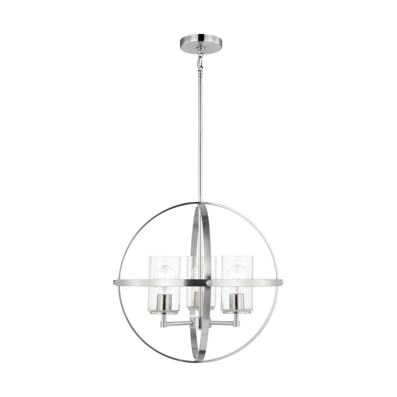 Generation Lighting 3124673-962 Alturas Three Light Chandelier, Brushed Nickel Main Image.jpg