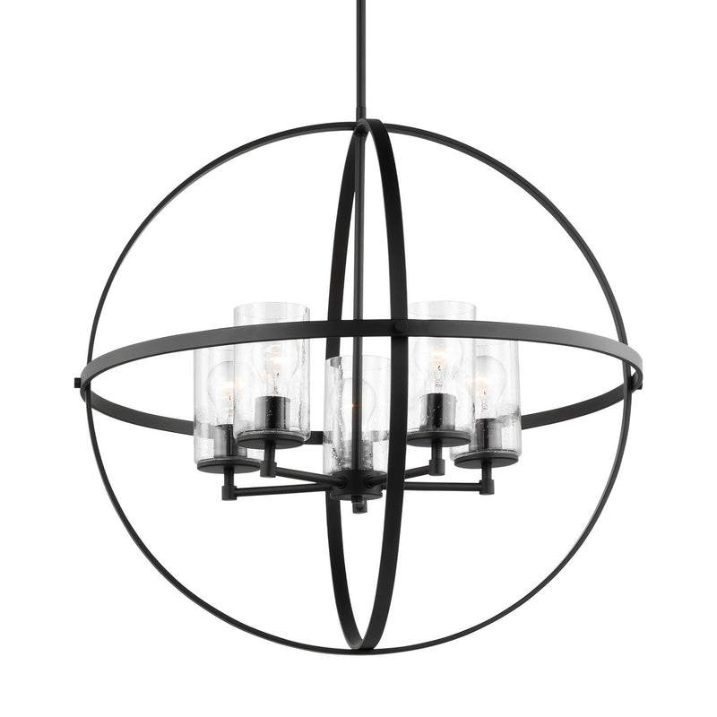 Generation Lighting 3124675-112 Alturas Five Light Chandelier, Midnight Black Alternate Image.jpg