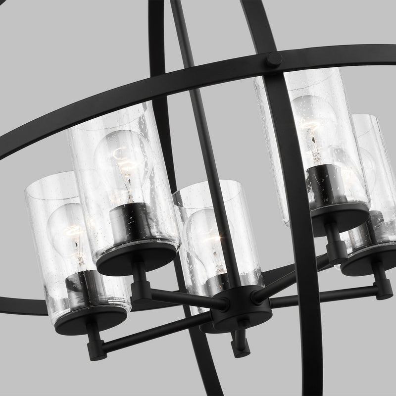 Generation Lighting 3124675-112 Alturas Five Light Chandelier, Midnight Black Alternate Image 2.jpg