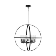 Generation Lighting 3124675-112 Alturas Five Light Chandelier, Midnight Black Main Image.jpg