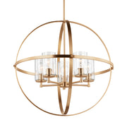 Generation Lighting 3124675-848 Alturas Five Light Chandelier, Satin Brass Alternate Image.jpg
