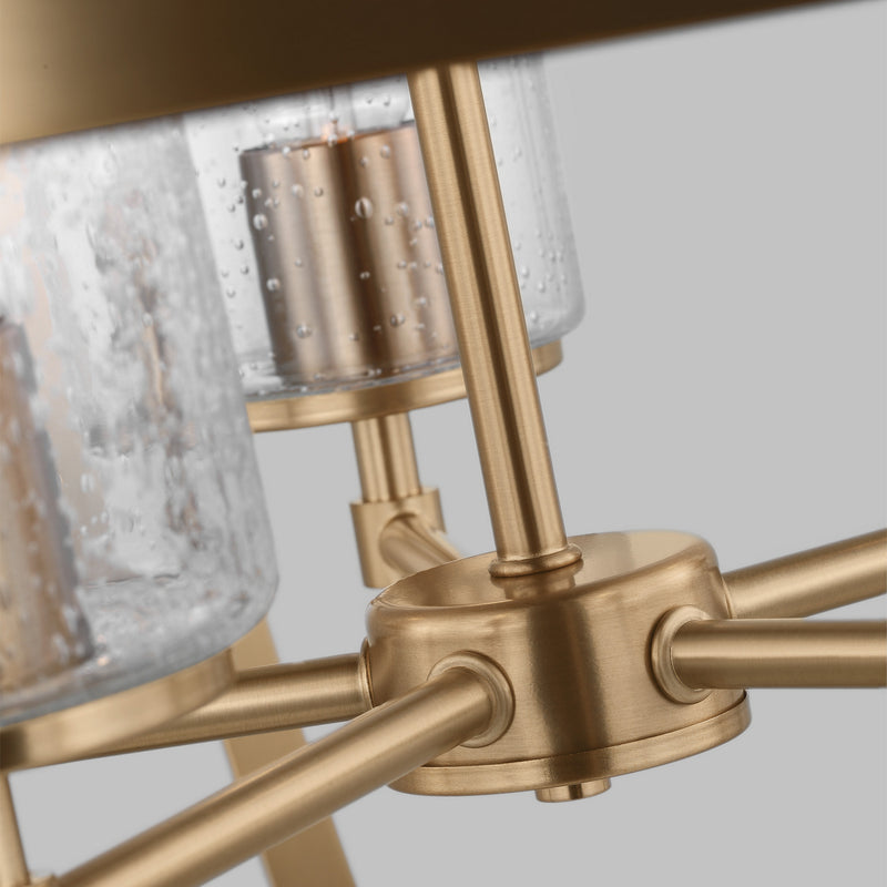 Generation Lighting 3124675-848 Alturas Five Light Chandelier, Satin Brass Alternate Image 2.jpg