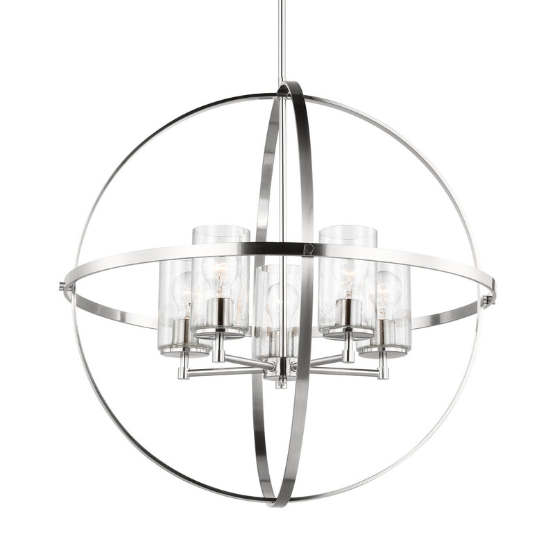 Generation Lighting 3124675-962 Alturas Five Light Chandelier, Brushed Nickel Alternate Image.jpg
