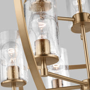 Generation Lighting 3124679-848 Alturas Nine Light Chandelier, Satin Brass Alternate Image 2.jpg