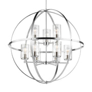 Generation Lighting 3124679-962 Alturas Nine Light Chandelier, Brushed Nickel Alternate Image.jpg