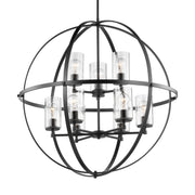 Generation Lighting 3124679-112 Alturas Nine Light Chandelier, Midnight Black Alternate Image.jpg