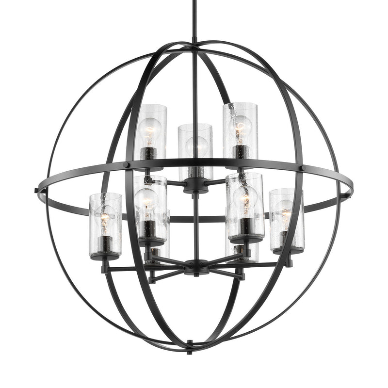 Generation Lighting 3124679-112 Alturas Nine Light Chandelier, Midnight Black Alternate Image.jpg
