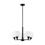 Generation Lighting 3128805-112 Canfield Five Light Chandelier, Midnight Black Alternate Image.jpg