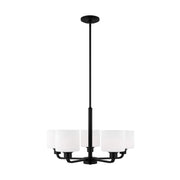 Generation Lighting 3128805EN3-112 Canfield Five Light Chandelier, Midnight Black Main Image.jpg