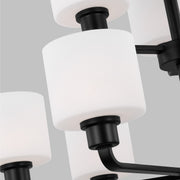 Generation Lighting 3128809-112 Canfield Nine Light Chandelier, Midnight Black Alternate Image.jpg