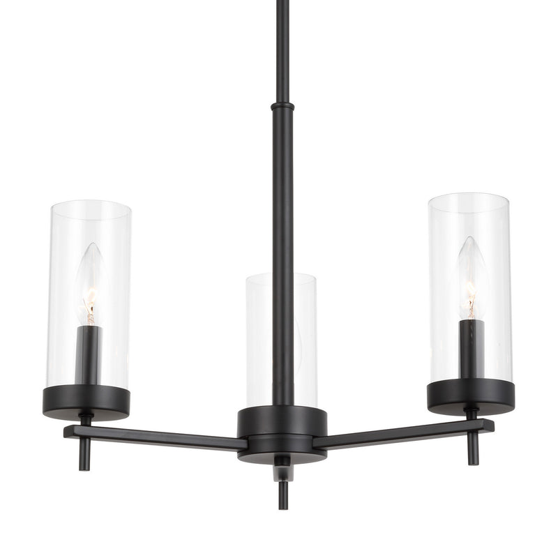 Visual Comfort Studio 3190303-112 Zire Three Light Chandelier, Midnight Black Alternate Image.jpg