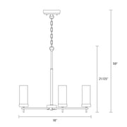 Visual Comfort Studio 3190303-848 Zire Three Light Chandelier, Satin Brass Alternate Image 4.jpg