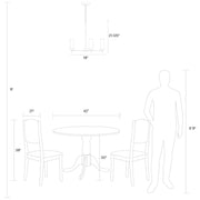 Visual Comfort Studio 3190303-848 Zire Three Light Chandelier, Satin Brass Alternate Image.jpg