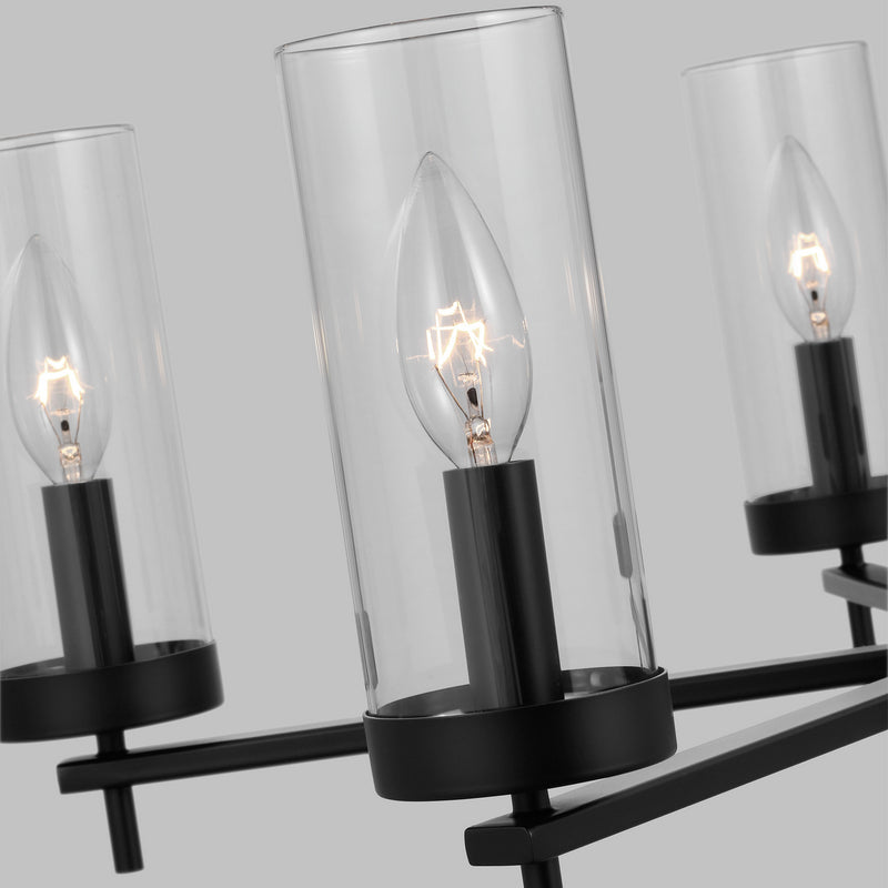 Visual Comfort Studio 3190305-112 Zire Five Light Chandelier, Midnight Black Alternate Image 2.jpg