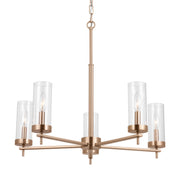 Visual Comfort Studio 3190305-848 Zire Five Light Chandelier, Satin Brass Alternate Image.jpg